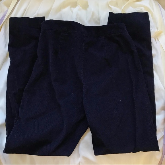 Aritzia Babaton Dark Blue Corduroy Pants* - Picture 7 of 8